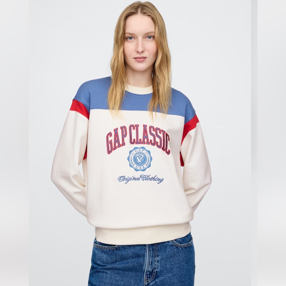 GAP VintageSoft Gap Logo Tunic Sweatshirt